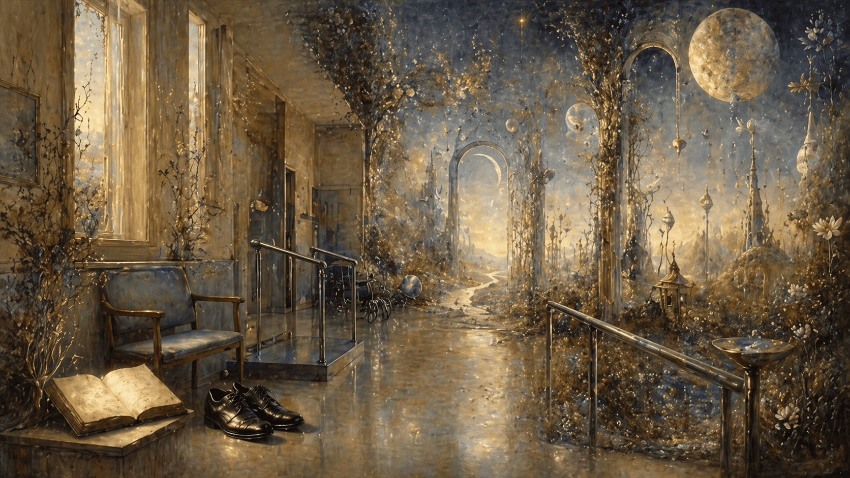 Enchanted corridor to a dreamscape