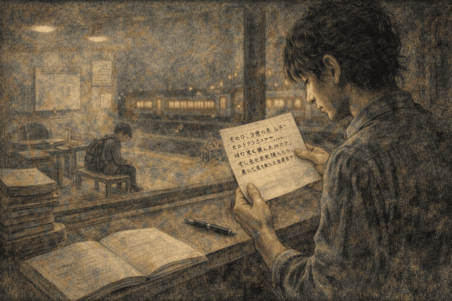 静かな夜を過ごす人