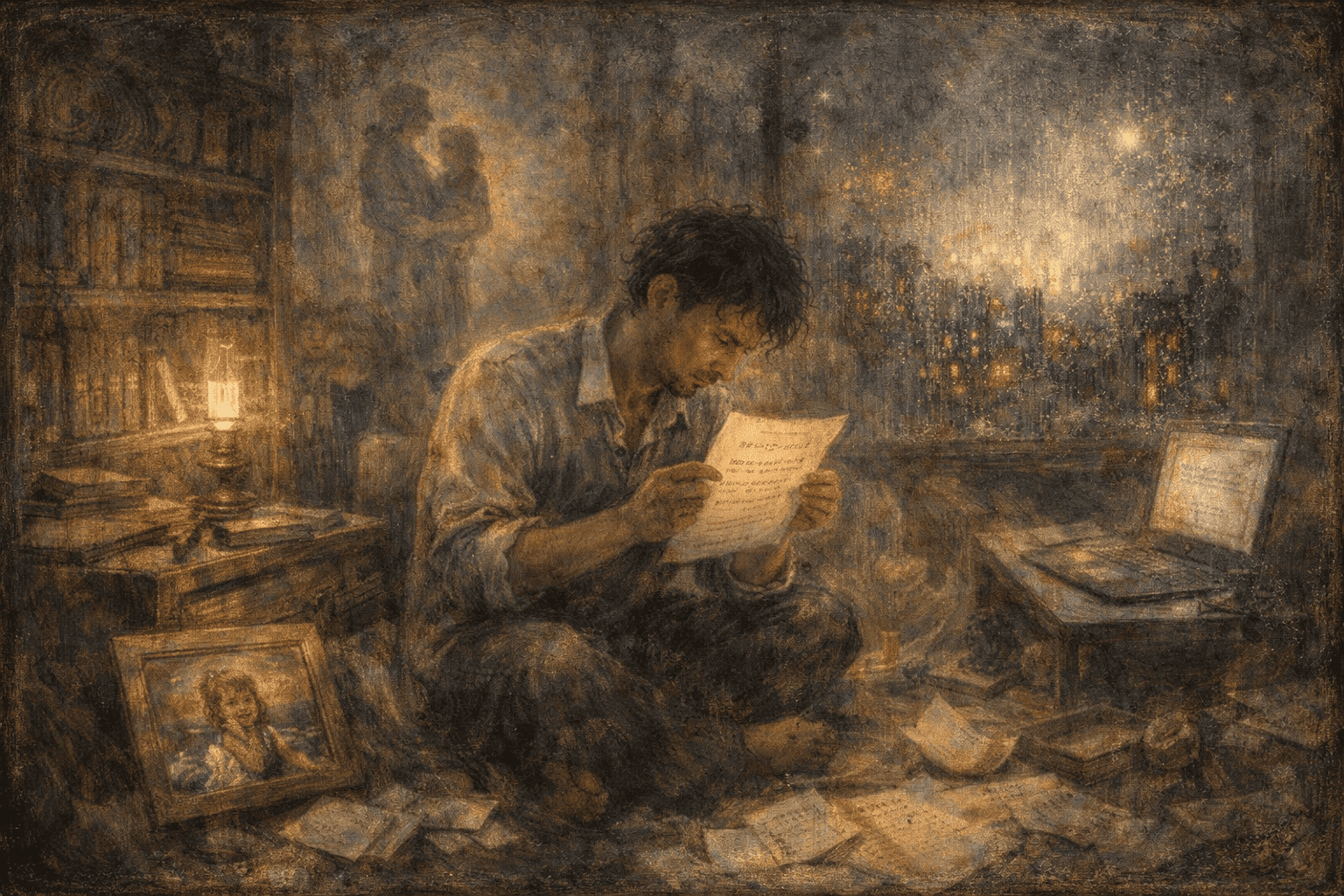 未送信のメールと過去の影