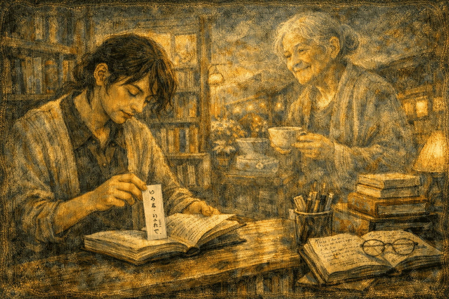 本屋での静かな時間