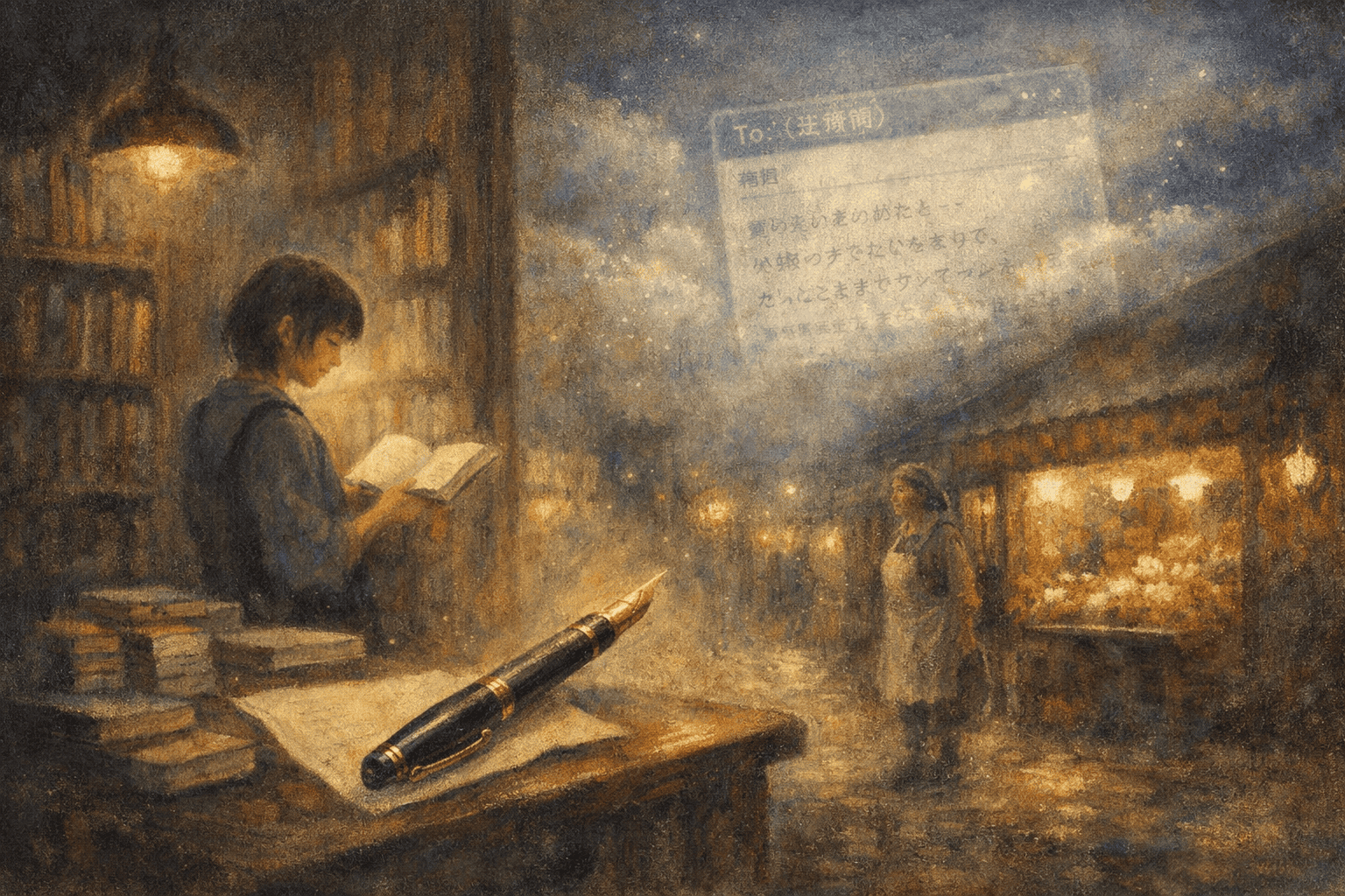 夢の中の書店と未送信のメッセージ