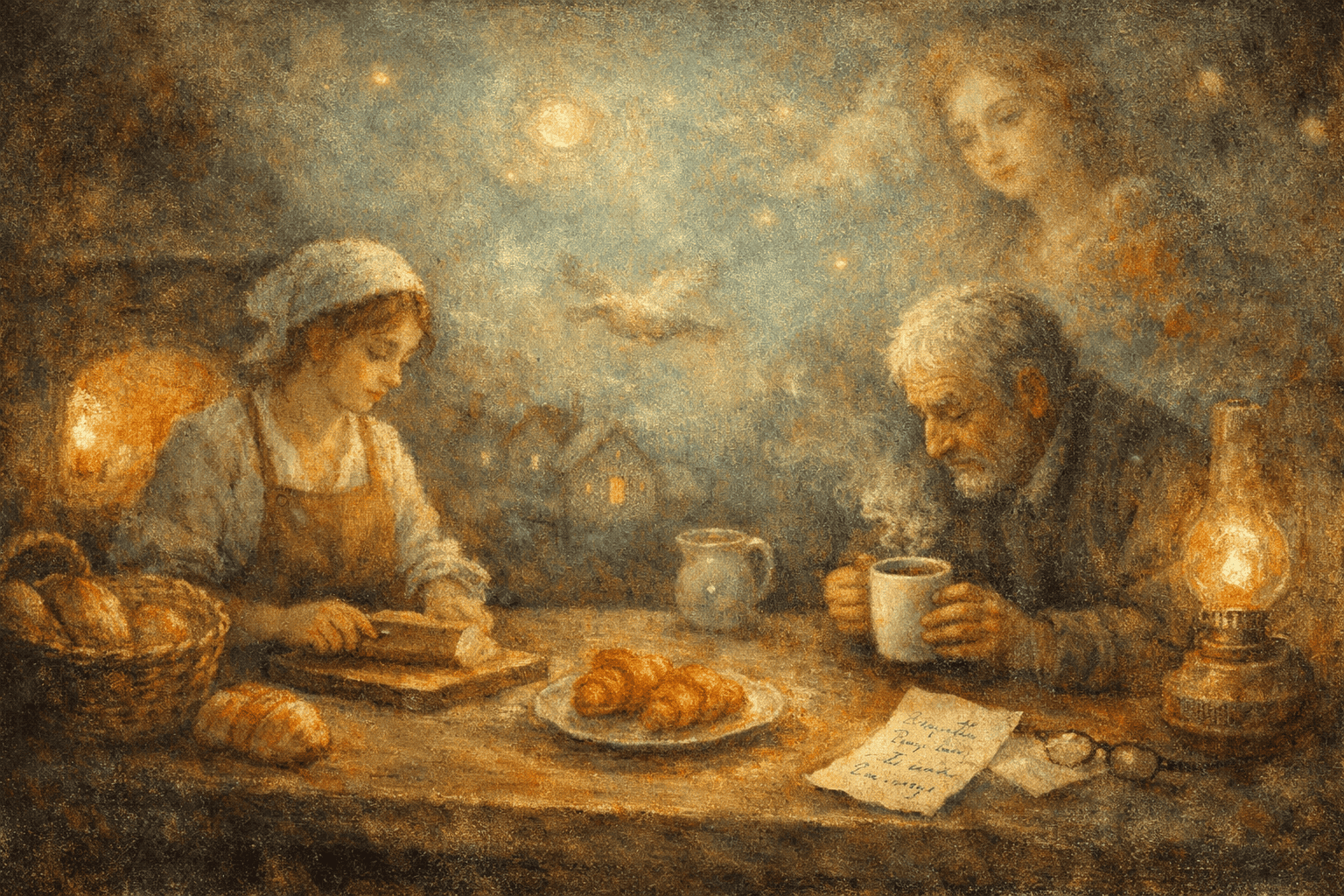 穏やかな灯りの中で