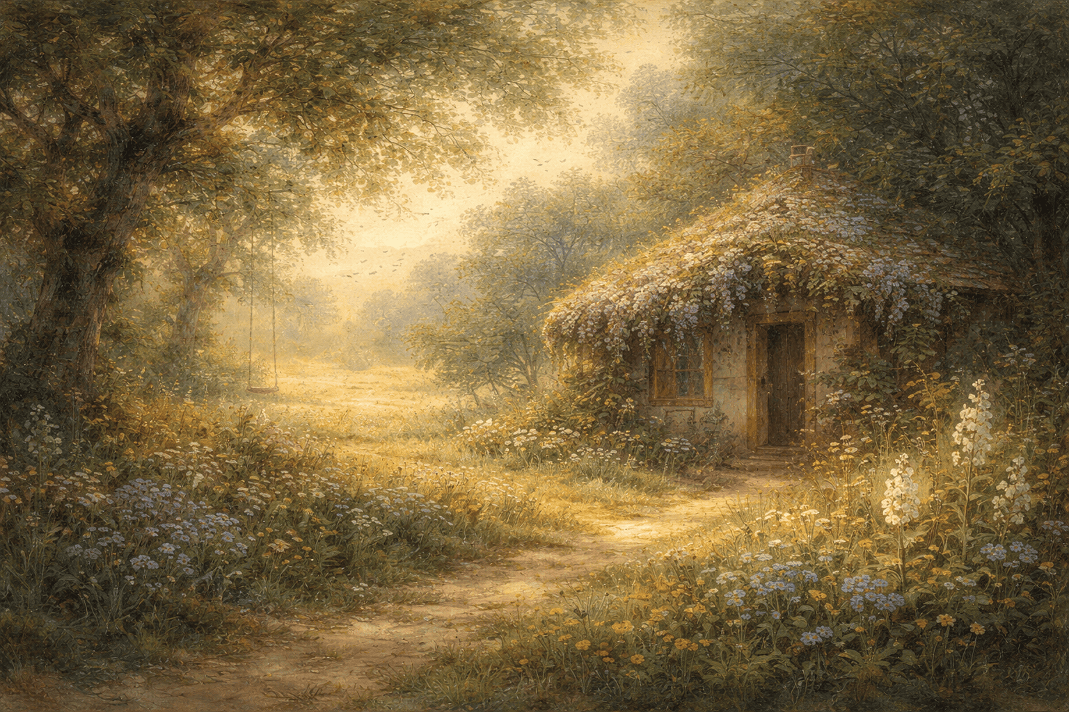 夢のような庭の風景