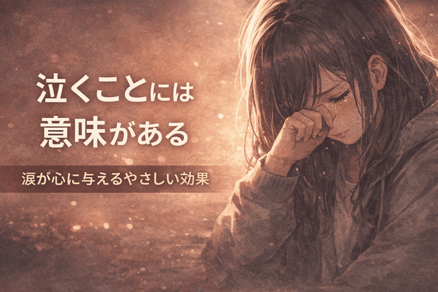 涙の優しさと温かい光