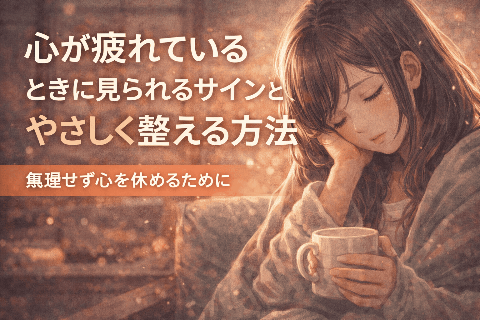 心の休息が必要な瞬間