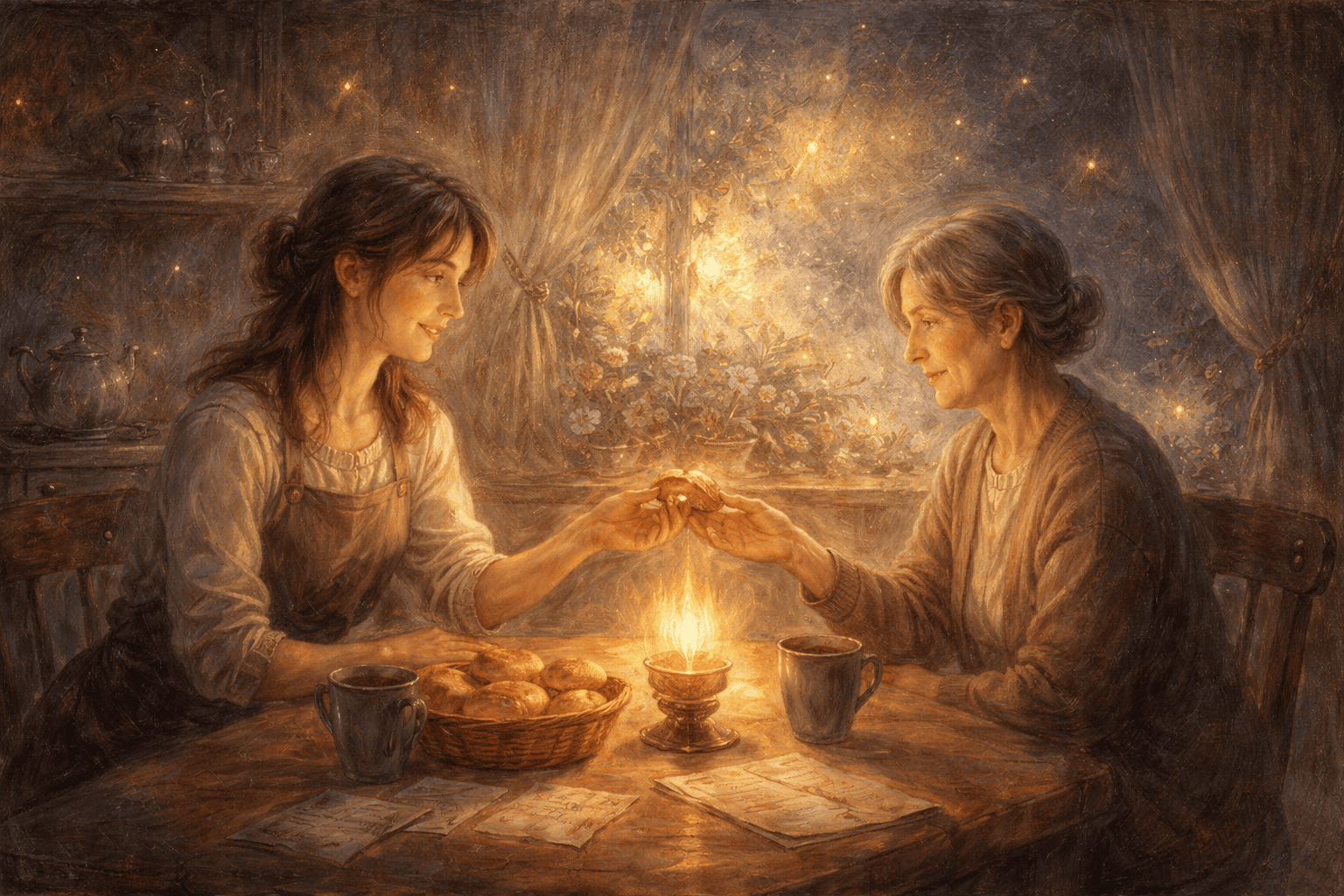 母と向き合う姿