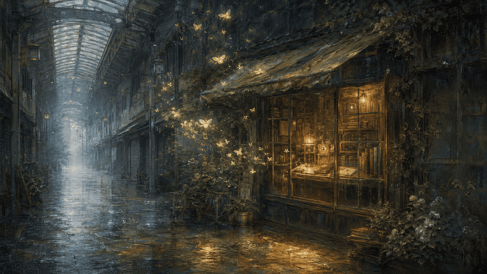 霧雨の古書店と赤い手帖