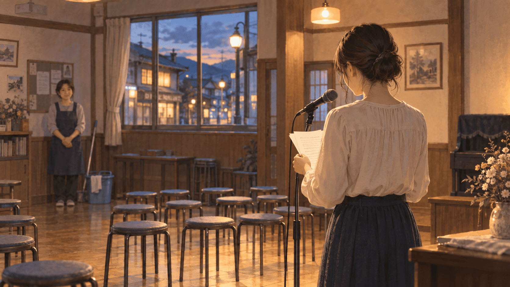 母へ読む、夕暮れの三分間